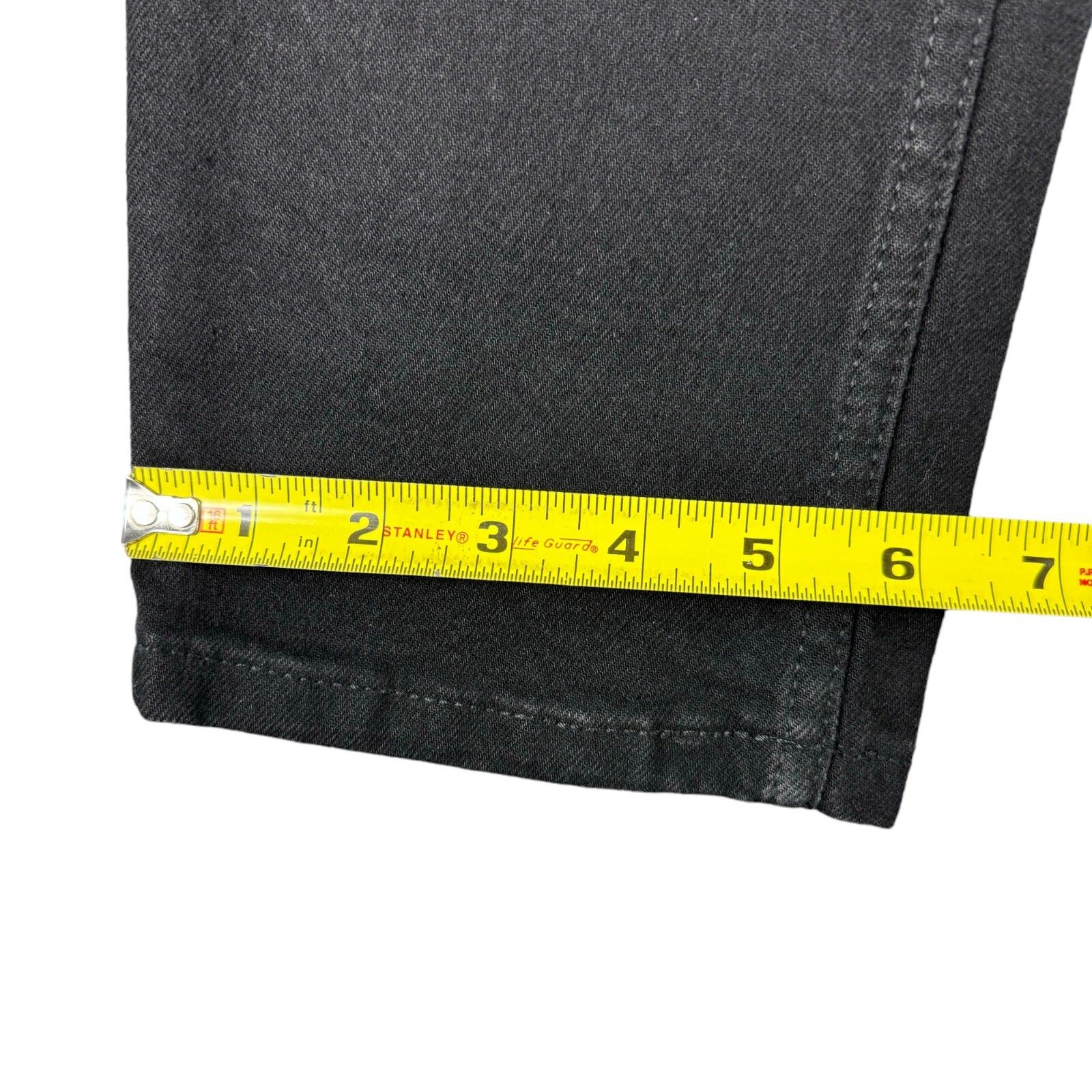 Free Assembly Jeans Womens 18 Black Slim Straight Leg Pants Casual Cotton Nwt — image 7 of 8